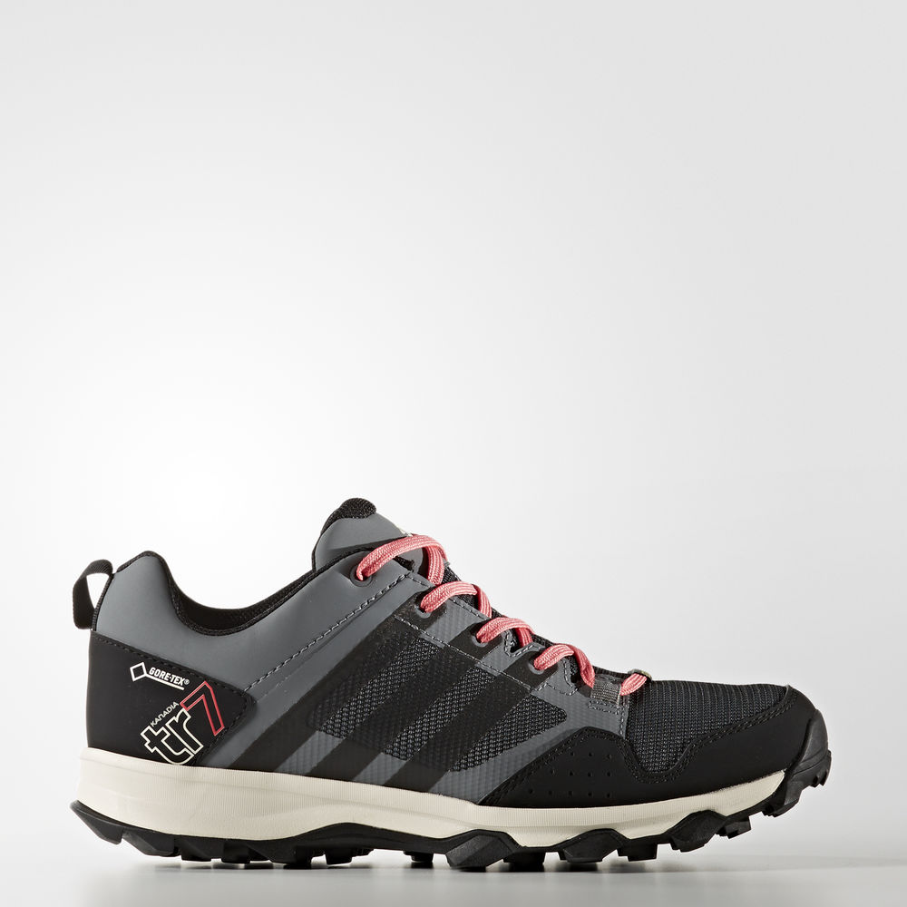 Adidas Kanadia 7 Trail Gtx - παπουτσια για τρεξιμο γυναικεια - Γκρι/Μαυρα,Μέγεθος: EU 36 – 54 2/3 (4